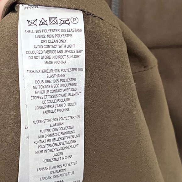 French Connection Vegan Brown Suede Crewneck Short Sleeve Dress Size 8 - Picture 9 of 9